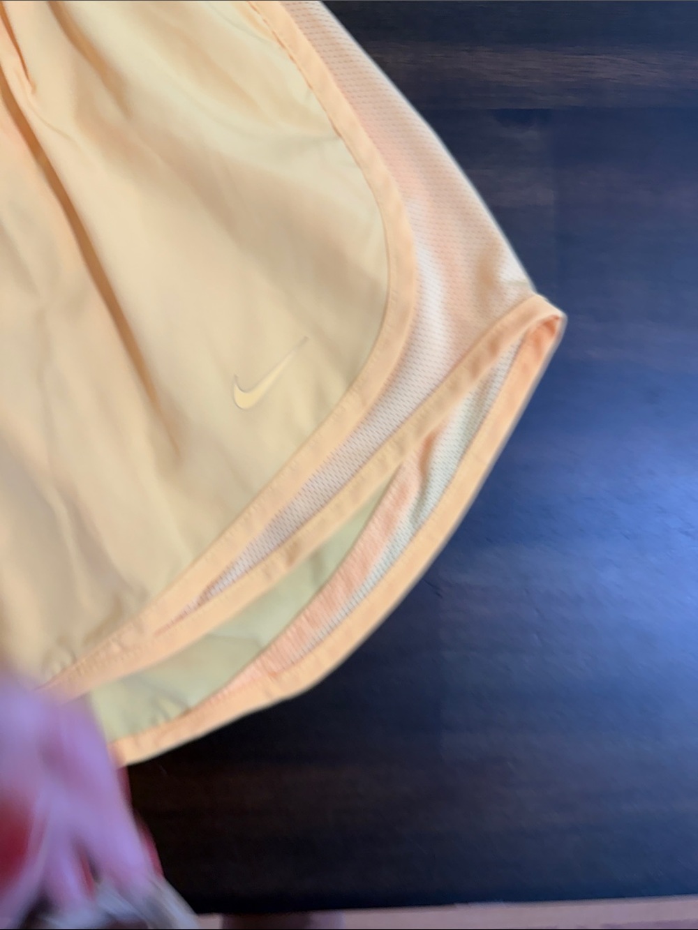 Nike Women's dry fit running Yellow Athletic Shorts - Picture 3 of 6